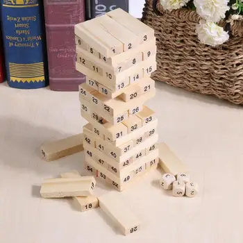 

Stacking Wooden Tower Toys Hemisphere Balance for Kids Building Educational Toys Game Building Blocks Children Funny Toys Gifts