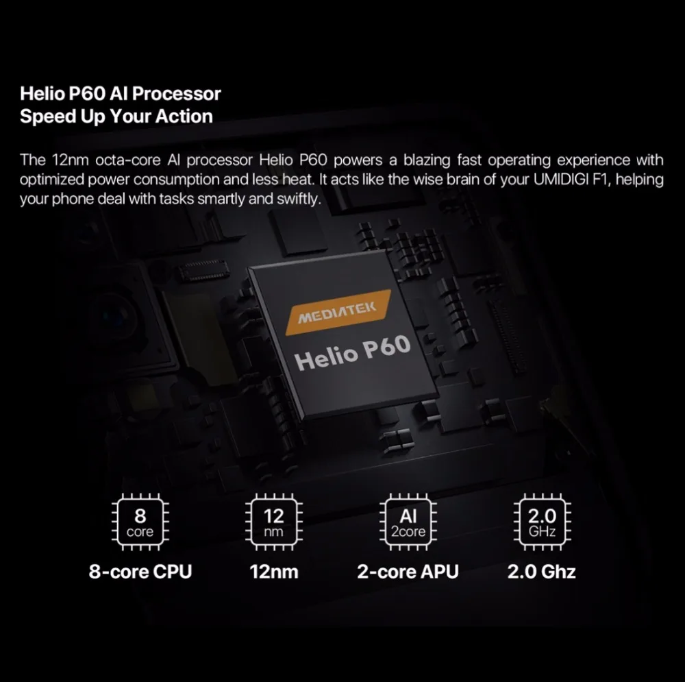 UMIDIGI F1 Android 9,0 128 Гб rom 4 Гб ram 6," FHD+ Helio P60 5150 мАч большая батарея 18 Вт Быстрая зарядка смартфон NFC 16 Мп+ 8 МП телефон