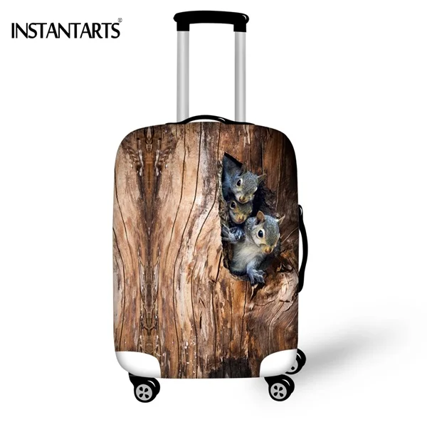 Instantarts 3D мультфильм животных попугай с lugggage утолщаются Чехлы для мангала для 18-30 дюймов чемодан Туристические товары пыль дождевик - Цвет: C0923..