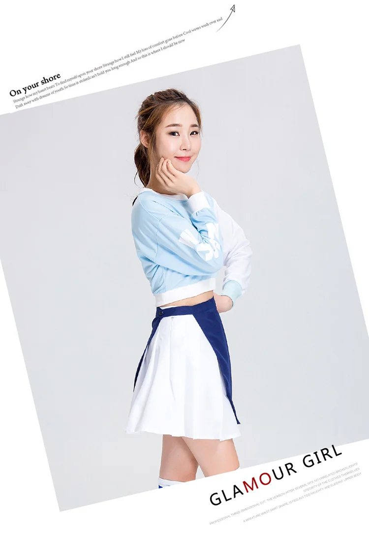 Korea Cosmic Girls Perform Performance Evening Party Costume Autumn Winter Cheerleading Costume Stage Uniforms Students Costumes (16)