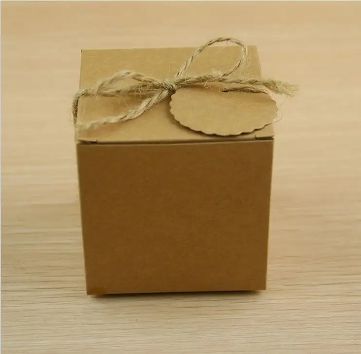European-Style Wedding Sugar Bag Retro Kraft Paper Candy Box Carton Packaging Snack Box Wedding Favor Party Supplies 2