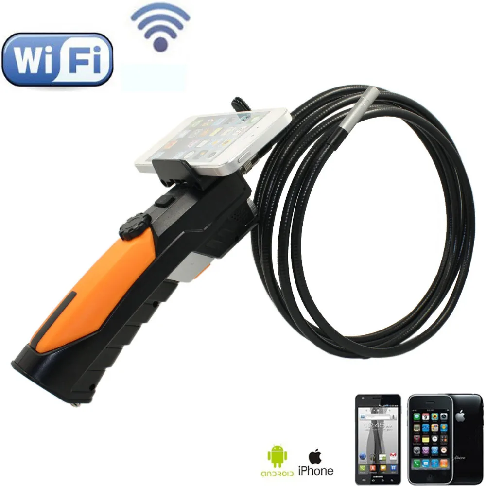 WIFI Endoscope Video Inspection Camera 8 5mm Borescope 6 LED HD 720P 3M Cable IP67