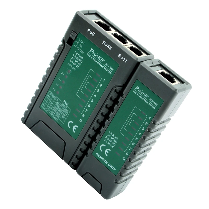 Тестер сетевой линии po'skit Многофункциональный тестер кабелей PoE и LAN для