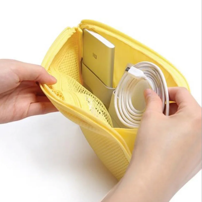 

INHO CHANCY Organizador Travel Little Pouch Women Make Up Bags Lady Cosmetic Organizer Storage Earphone Cable Usb Digital Gadget