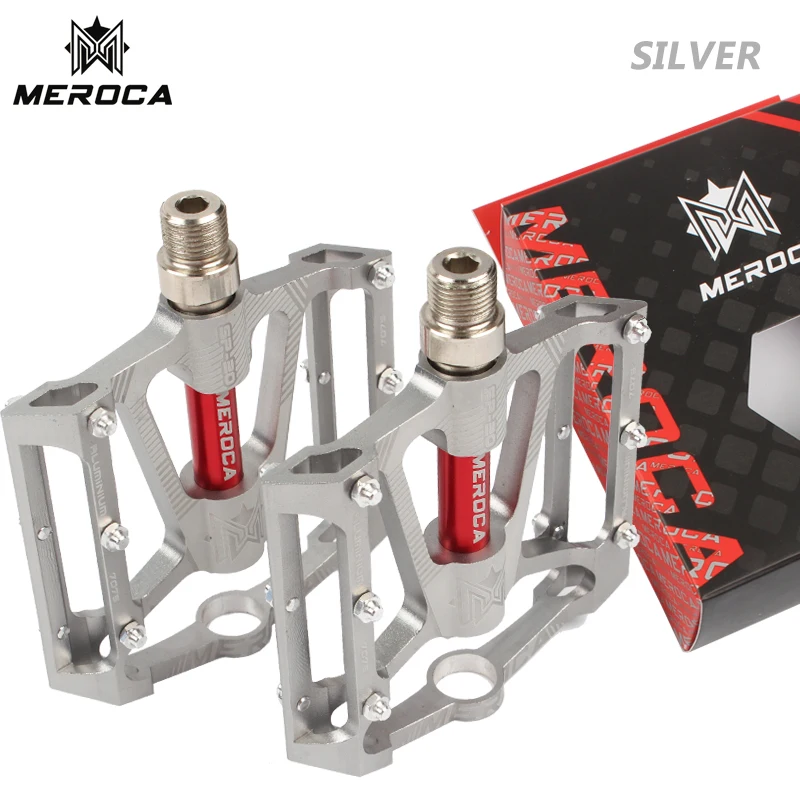 Алюминиевые велосипедные педали MEROCA для MTB нескользящая велосипедная педаль с