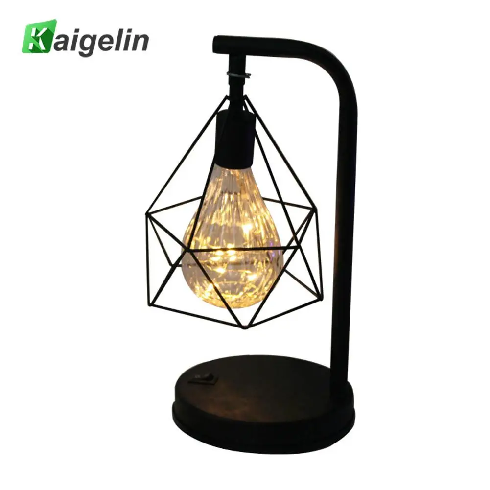 

LED Table Lamp Modern Minimalist Decorative Warm White Small Table Lamp Bedroom Home Decoration AA Battery Powered