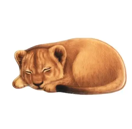 Высококачественный моющийся ковер ручной работы в форме льва тигра, коврик для домашних животных с коротким ворсом, мультяшный коврик, коврики для кухни, коврик для двери - Цвет: Lion