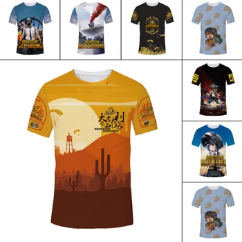 

Game PlayerUnknown's Battlegrounds PUBG T-Shirt 3D Print Leisure Short Sleeve Cosplay Clothing Tops Men Tees