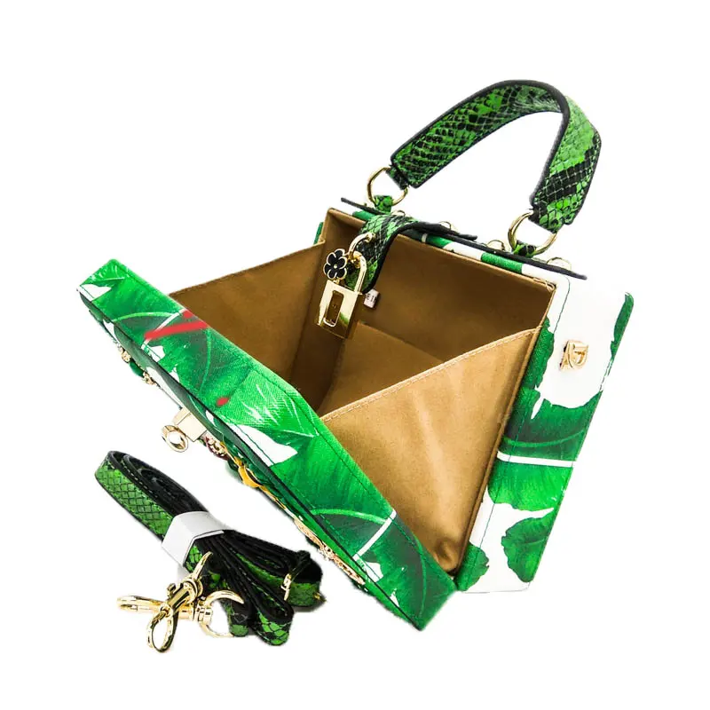 Boutique De FGG женские модные сумки через плечо с зеленым банановым листом, сумки с верхней ручкой, Женская Повседневная сумка через плечо