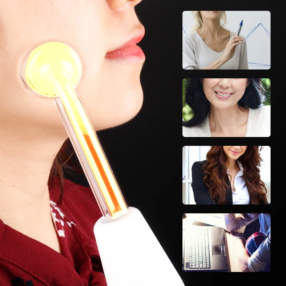 Tubo de Vidro Cuidados com a Pele Alta Frequência Eletrodo Eletroterapia Dispositivo Beleza Facial Acne Manchas Rugas Removedor Spa Salão Casa 13 dispositivo beleza cuidados com a pele facial