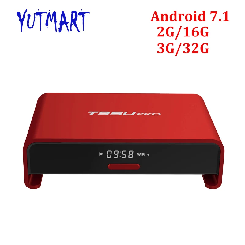 Full HD Media Player H.265 4K Support 5.0G Wifi 2GB DDR3 16GB eMMC Octa Core Smart Android 7.1 Amlogic S912 TV Box T95U Pro Full HD Media Player H.265 4K Support 5.0G Wifi 2GB DDR3 16GB eMMC Octa Core Smart Android 7.1 Amlogic S912 TV Box T95U Pro
