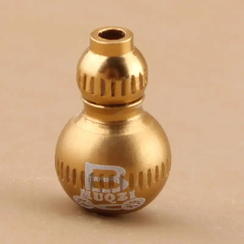 gold 1 шт. наконечники для велосипедного тормоза и кабеля из алюминиевого сплава Калабаш-образные наконечники для кабеля велосипедные наконечники аксессуары для велоспорта - Цвет: gold