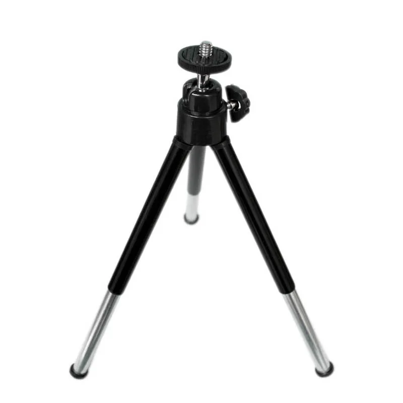 Protable Camera Tripod Alloy with Quick Release Plate Rocker Arm for