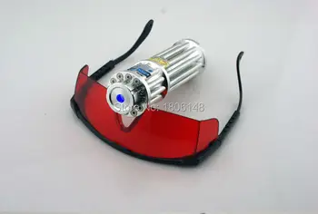 

Strong power Military 1000Watt 100000m 450nm Blue laser pointers Flashlight Burning match/paper/candle/black/cigarettes+Box
