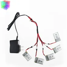 Syma X5C rc lipo batterie 3.7 v 500 mah 5 pcs et chargeur avec plug pour syma x5 x5sc H5C X5A Hélicoptère drone partie gros