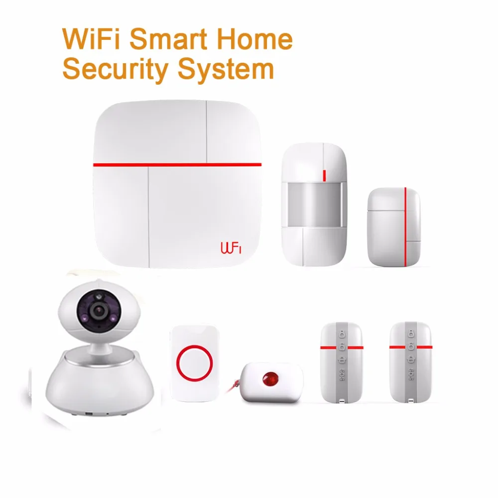 

WiFi Alarm System IP Camera APP Remote Control Home Security System