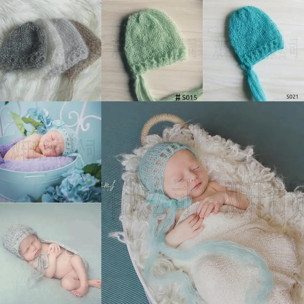

Newborn photography props mohair hat, soft hat, newborn photography background