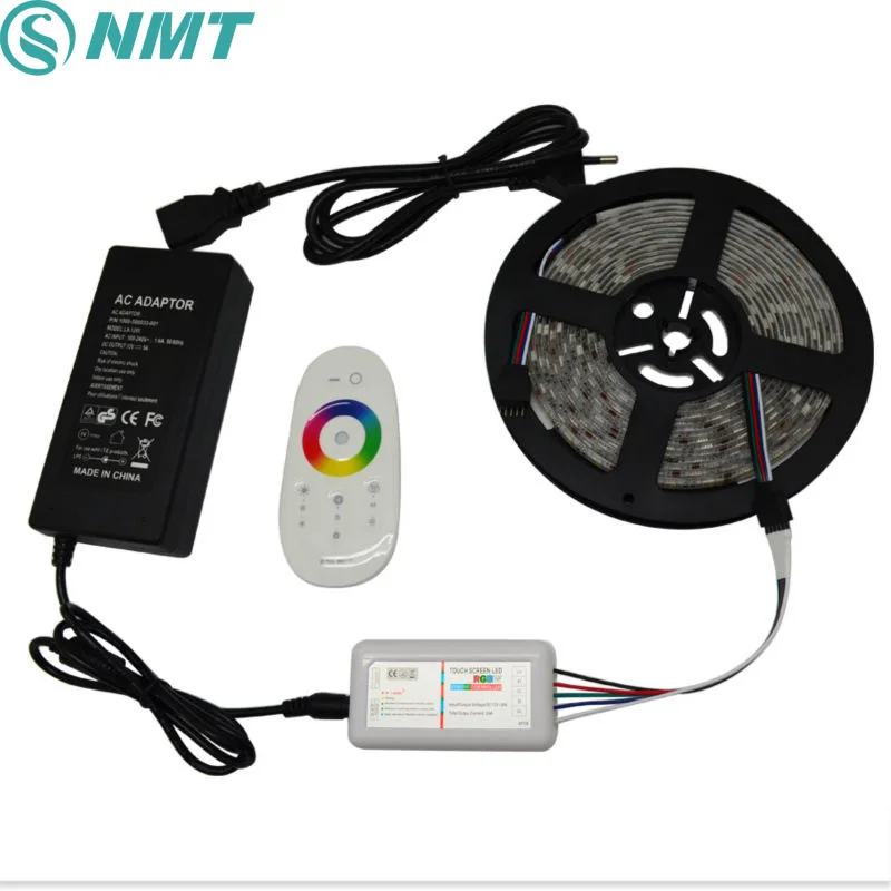 

5m RGBW RGBWW Led Strip Light 5050 DC 12V 4 in 1 Chip IP20/IP65 Waterproof + 2.4G RF Remote Controller + 5A Power Adapter Kit