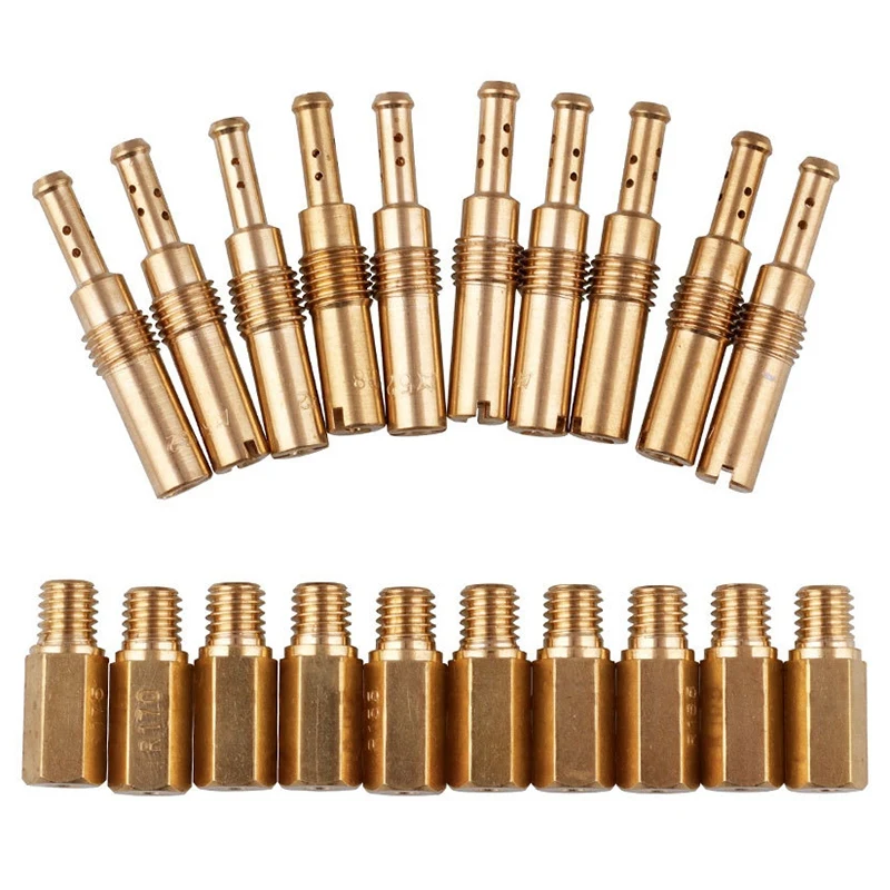 Motorcycle Carburetor Main Jets W/Slow Pilot Jets for Pwk Pe Keihin Oko