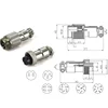 1Set GX12 Butt type Aviation Plugs Sockets 2/3/4/5/6/7 Pin RS765  12MM Aero Plug Socket Aerial Plugs Sockets Aviation Connector ► Photo 2/3