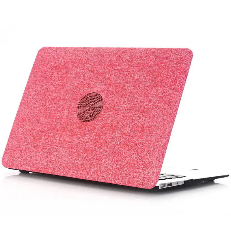 Luxury new jean patent leather & hard plastic laptop Case For Macbook