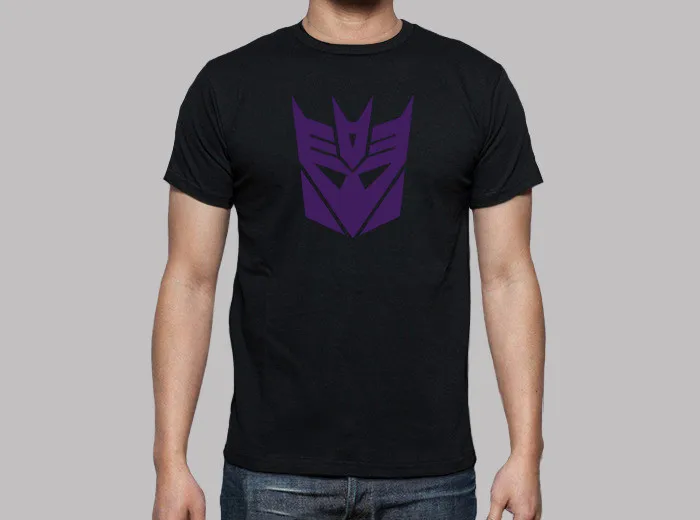Повседневная принтованная футболка хлопок o-образным вырезом 100% Мужская Decepticon