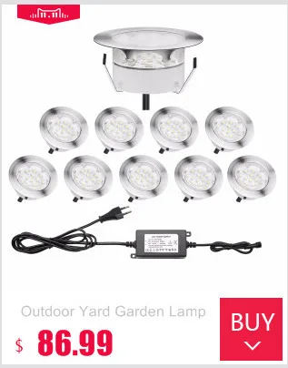 Outdoor Lawn Garden Decoration Light Warm White, Cold White, Blue RGB Led Round Inground Lamp 1W CE ROHS Certification B109-20