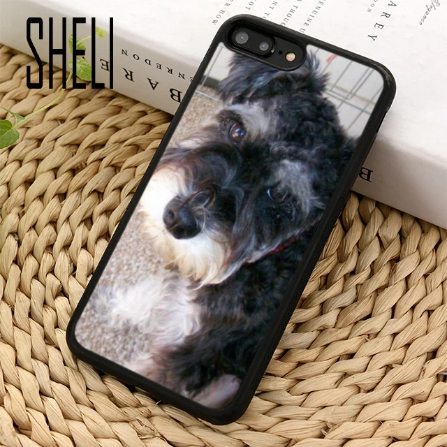 Шели миниатюрный Schnauzer щенок милый чехол для телефона iPhone 5 6 6s 7 8 plus 11 pro X XR XS max Samsung
