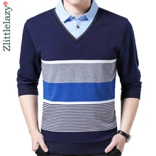 Хит, брендовая полосатая рубашка поло, Мужская одежда, тонкая Модная рубашка с длинным рукавом, мужские рубашки поло, имитация двух частей, Джерси, рубашка 6122