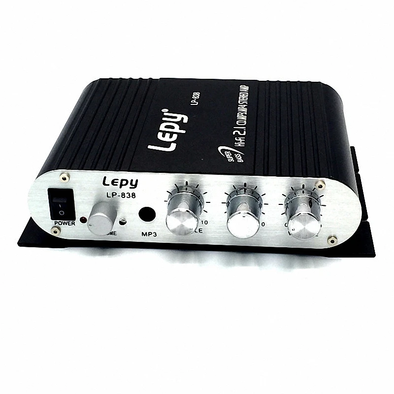 Lepy LP 838 Mini Audio Amplifier Hi Fi 2.1 CD MP3 MP4