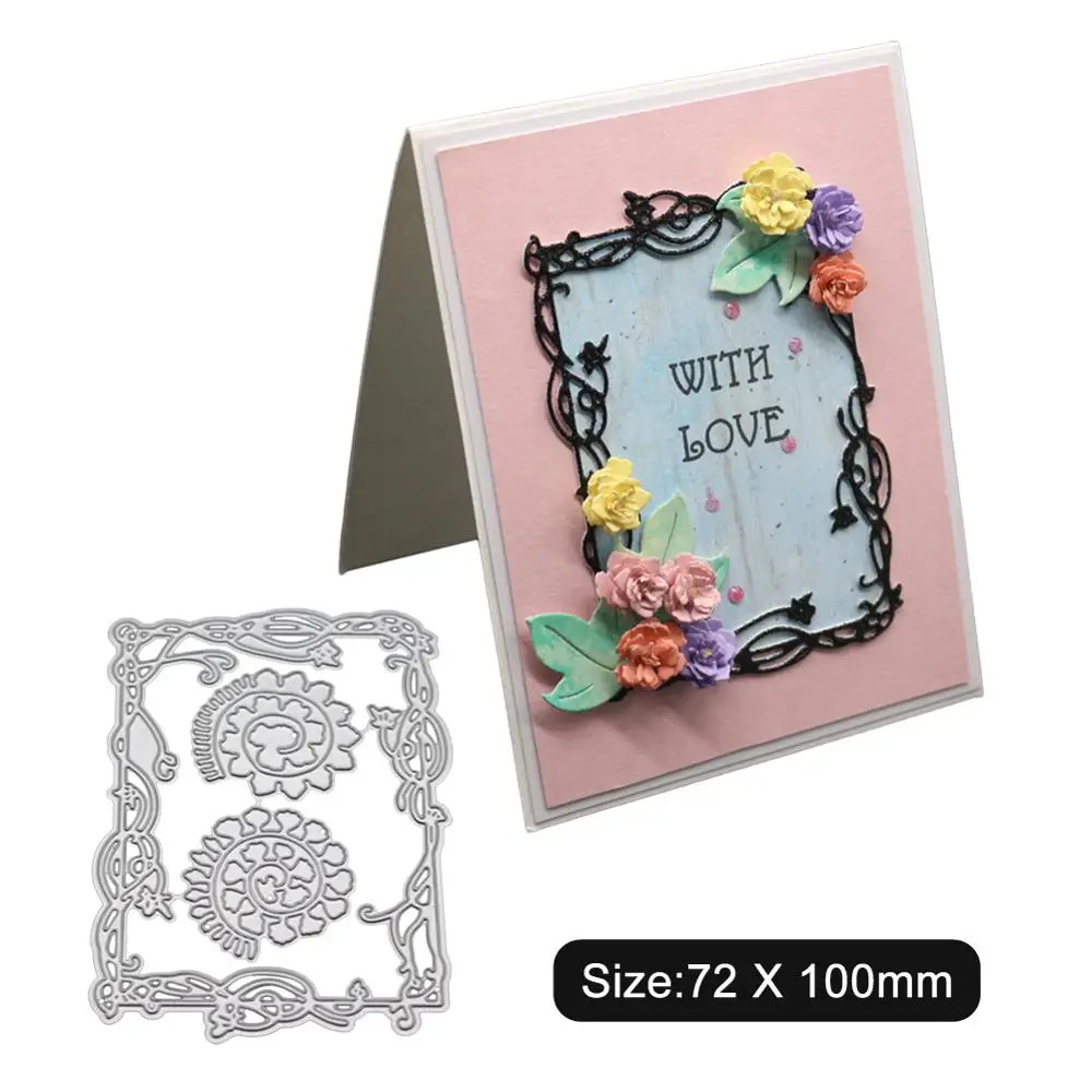 

Creative background border card Collection Metal Cutting Dies Stencils for DIY Scrapbook Paper Card Decorative Craft Embossing