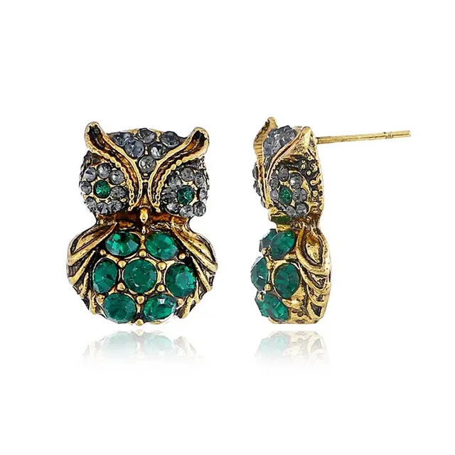 New Cute Rhinestone Owl Pendant Women's Earrings Wearable Fashion Party Jewelry Accessories for Dropshipping 2