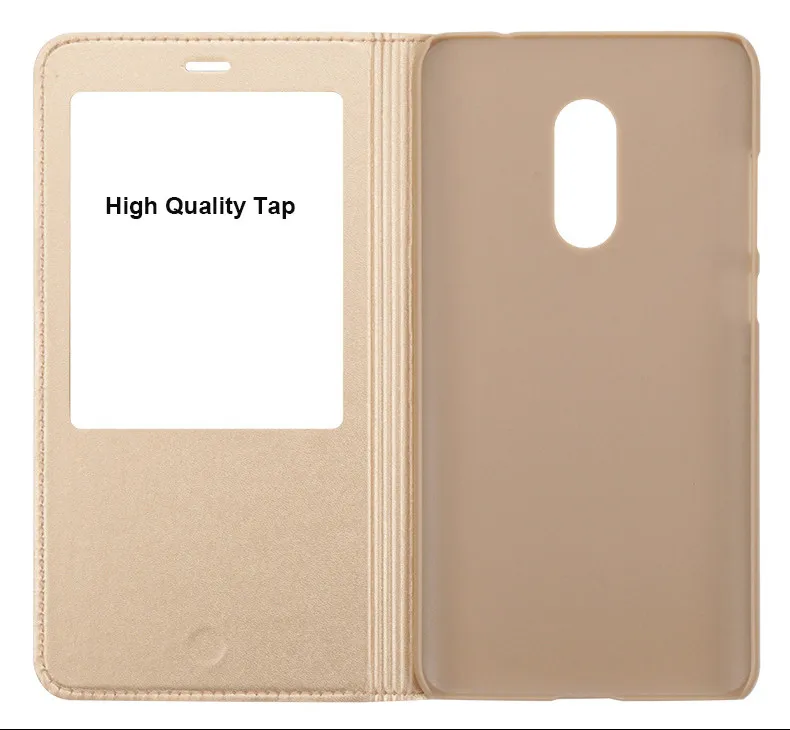 luxury open window leather flip case cover for xiaomi redmi note 4 4x 06