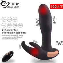 Anal vibrator masturbator for men climax Wireless remote control Warming Prostate Massager dildo vibrator sex toys for adults