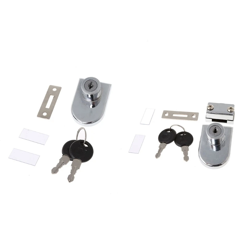 1PCS Showcase Display Cabinet Glass Cabinet Single Door Security Lock With Keys