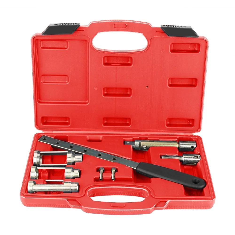 

8pcs/set Valve Clamps Spring Compressor Tool Set Repair Kit with 3 Valve Adapters 34mm/26mm/20mm