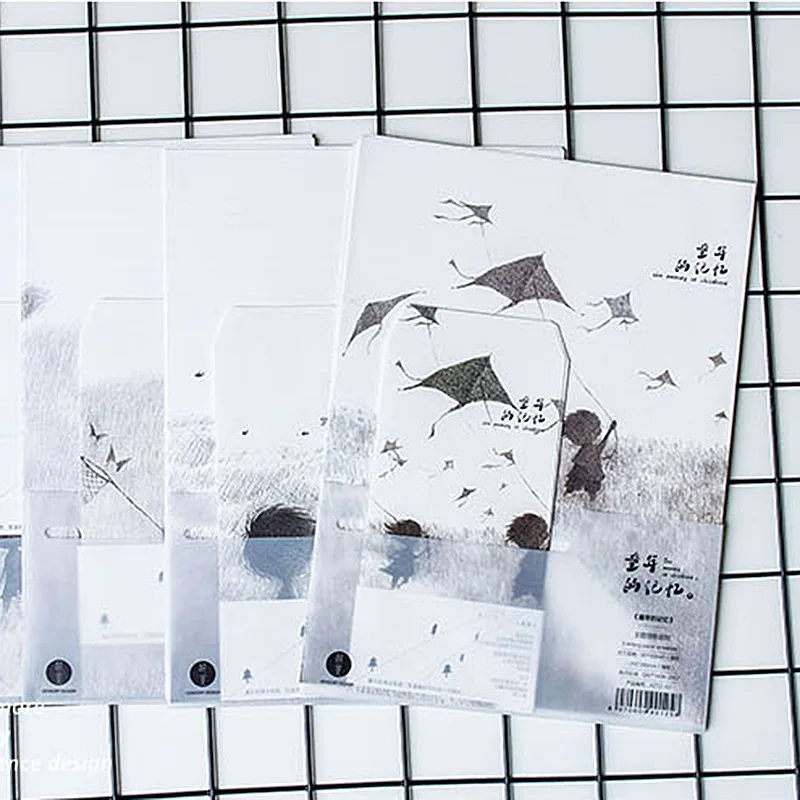 

9pcs/Set 3 envelopes + 6 writting paper Creative Childhood Memory Series Envelope For Gift Korean Stationery