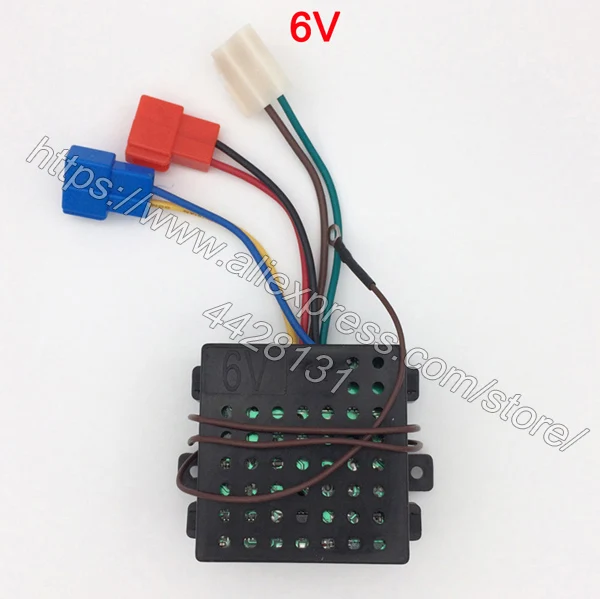 6V Receiver Детский электромобиль с дистанционным управлением 27 МГц, детский автомобильный универсальный пульт дистанционного управления, игрушечный Автомобильный контроллер, радиопередатчик - Цвет: 6V Receiver