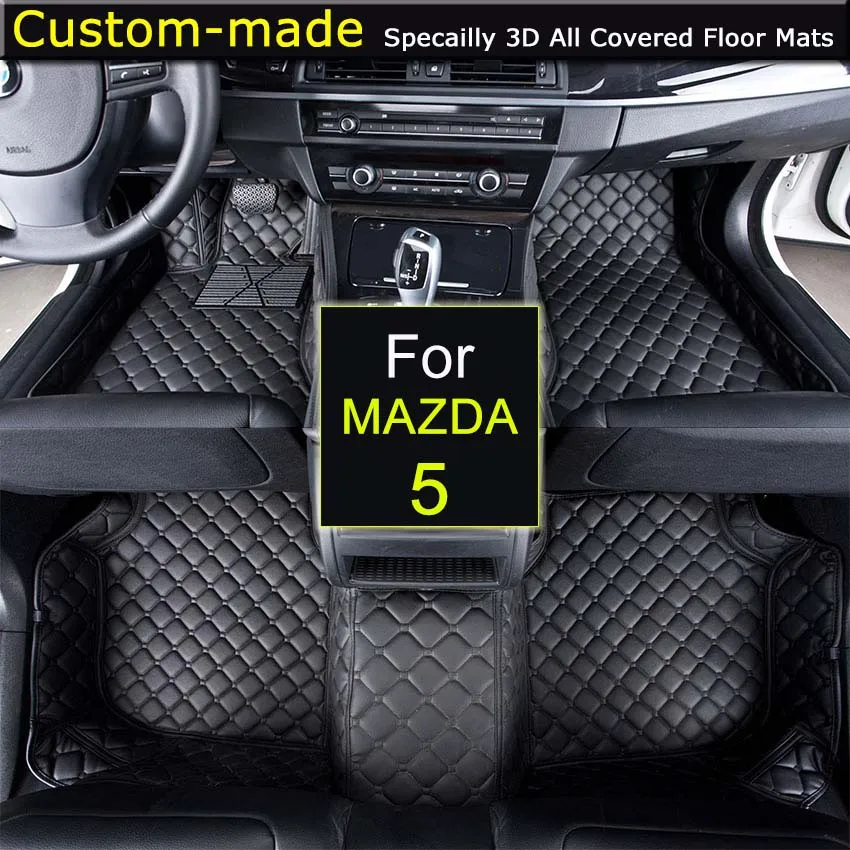 Автомобильные коврики для MAZDA 5 5/7 сидений индивидуальные ножные коврики 3D Автомобильные ковры на заказ специально для Mazda 2/3/5/6