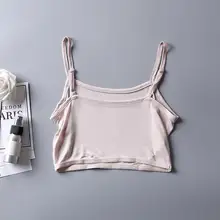 Женские тонкие шелковые рубашки и майки, женские сексуальные топы белого и черного цвета, эластичные топы, летние дышащие майки для нижнего белья R1316