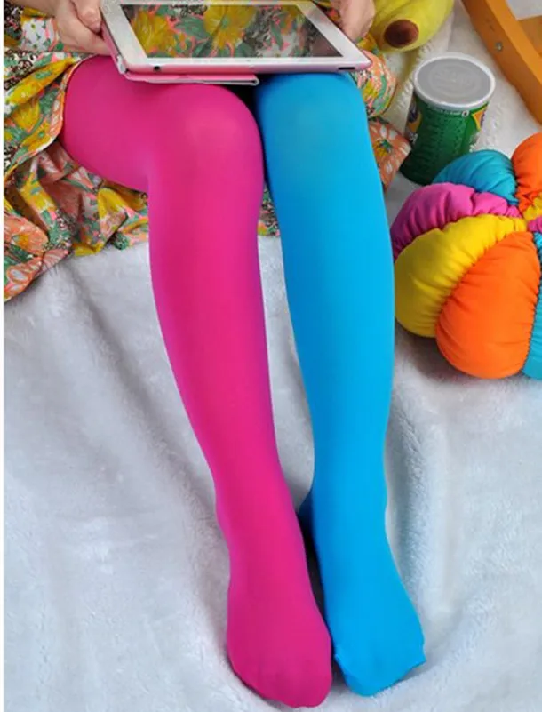 Яркие разноцветные вельветовые колготки для девочек пэчворк стрейчевые брюки и узкие штаны для девочек дети танцуют колготки колготки гольфы для от 3 до 9 лет - Цвет: E