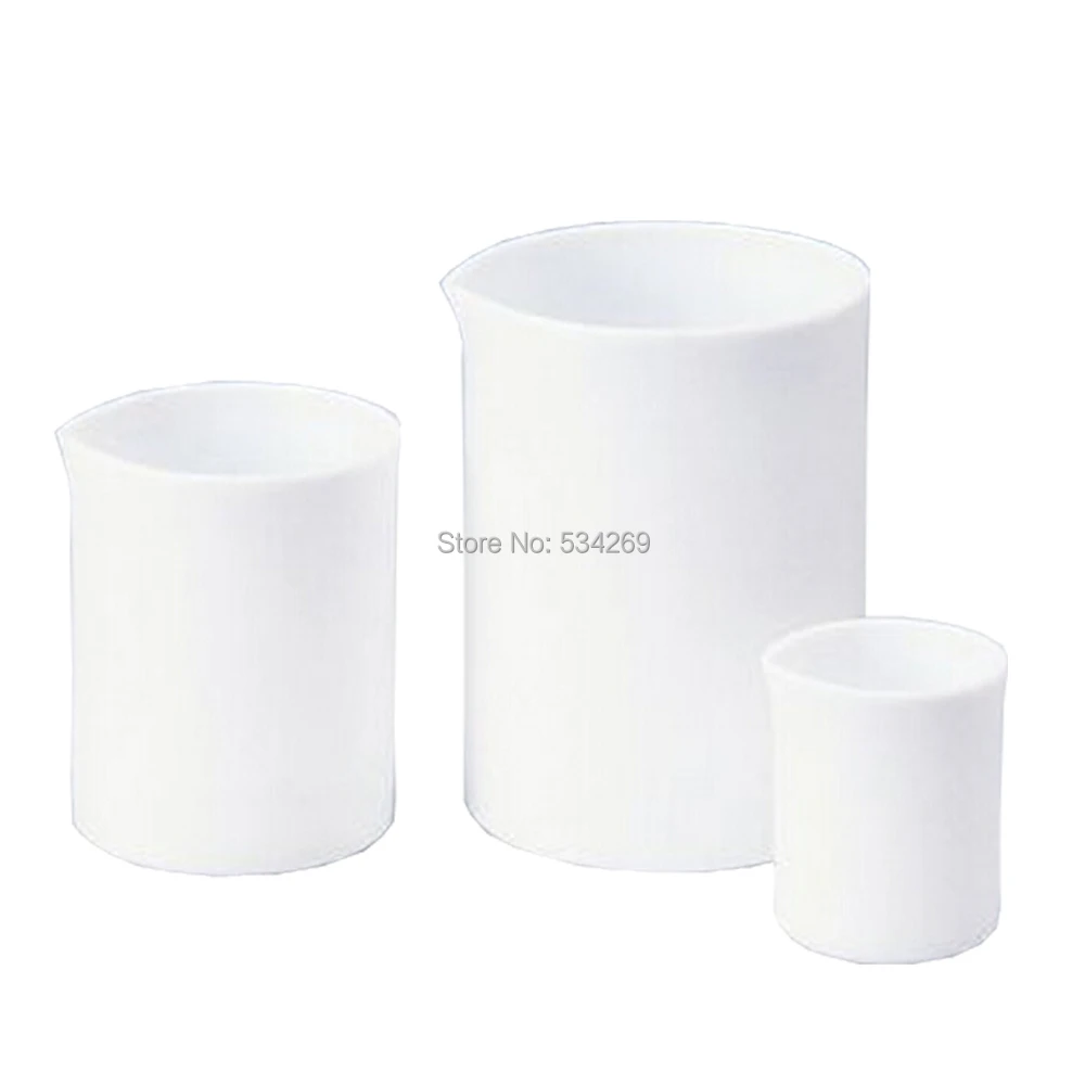 

150ml PTFE Beaker with Spouts for Laboratory Teflon Beaker Corrosion Resistance Anti-Acid Beaker New