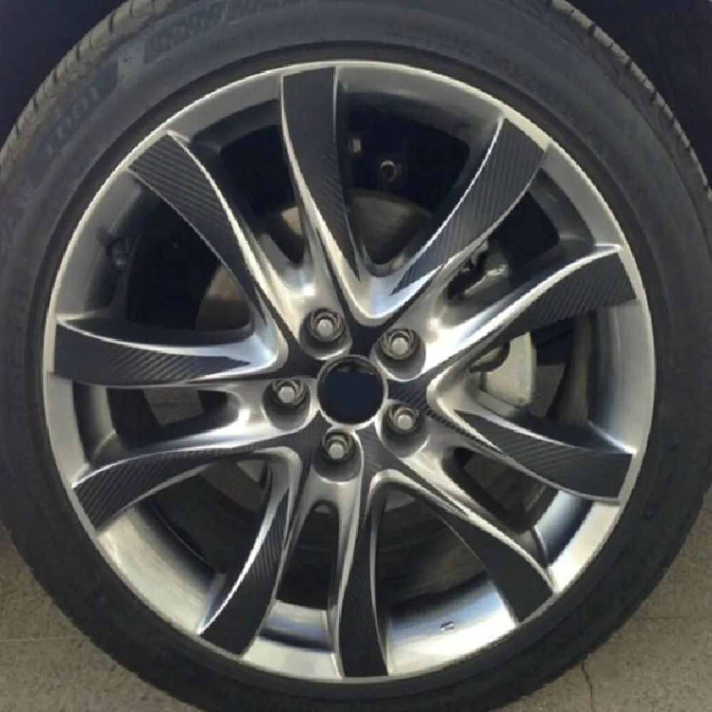 Hot-Sales-Black-Carbon-Fiber-Vinyl-Wheel-Hub-Car-Stickers-For-NEW-MAZDA-6-ATENZA-2013_