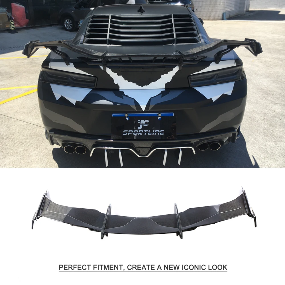 Для Chevrolet Camaro Coupe углеродного волокна задний спойлер багажника Vulture Iris Sytle индивидуальные крыло