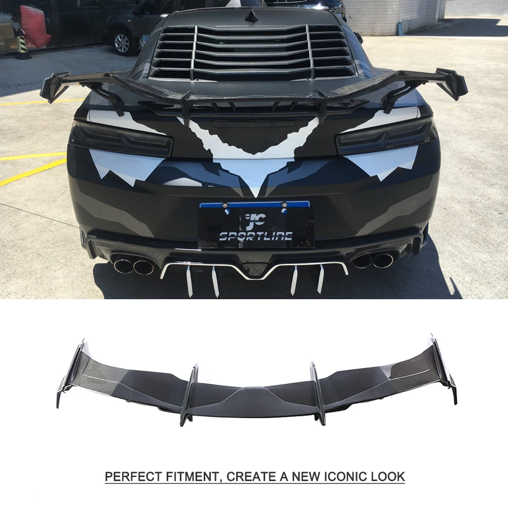 Спойлер на задний багажник из углеродного волокна для Chevrolet Camaro купе 2016 2017