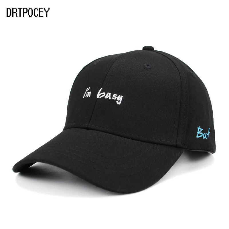 

High Quality 100% Cotton Black Baseball Caps Unisex Snapback Hat For Men Women Hip Hop Dad Hats Lovely Baseball Cap Bone Garros