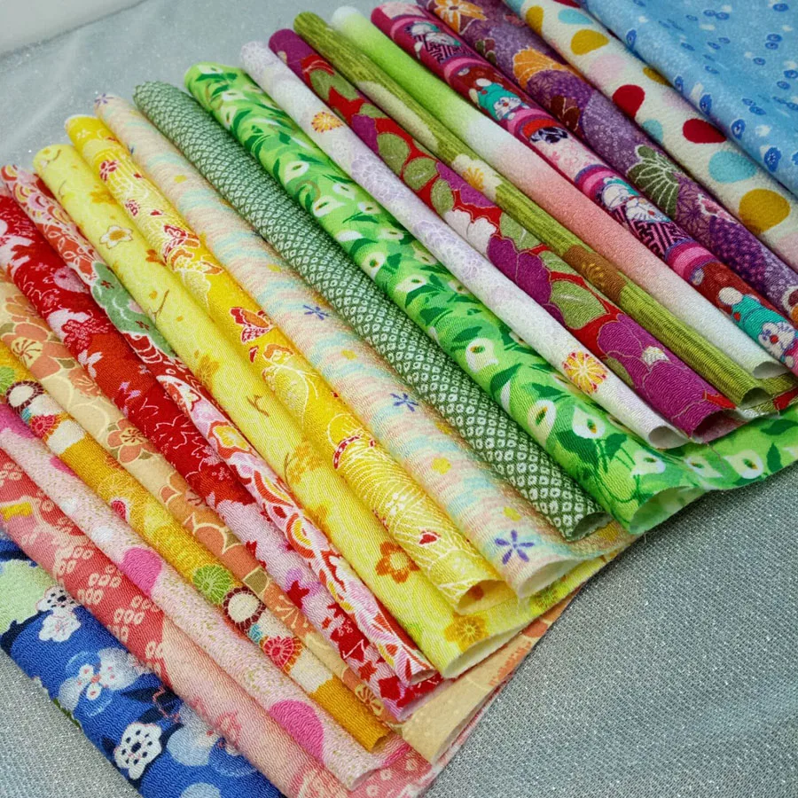 

Tissue Craft printed crepe cotton kimono fabric patch work Sewing Patchwork Tilda Cloth 30*30cm