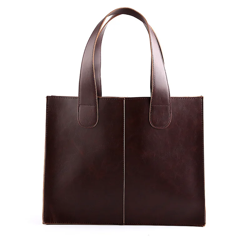 New PU leather briefcase portfolio men shoulder bag laptop leather crossbody handbags tote bags men purse