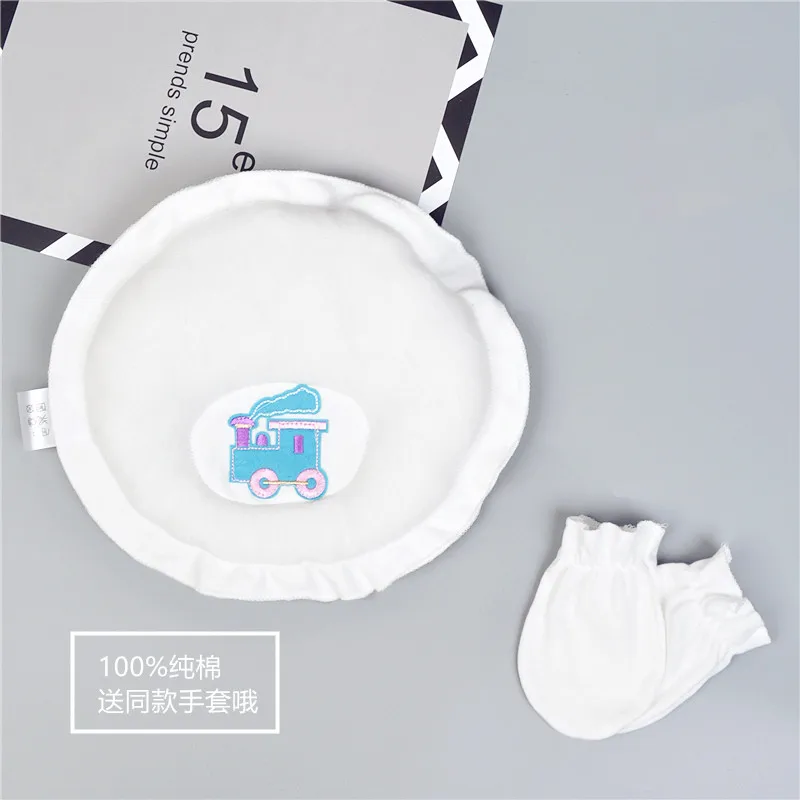 Pure cotton anti partial baby pillows 0 1 year old baby can be