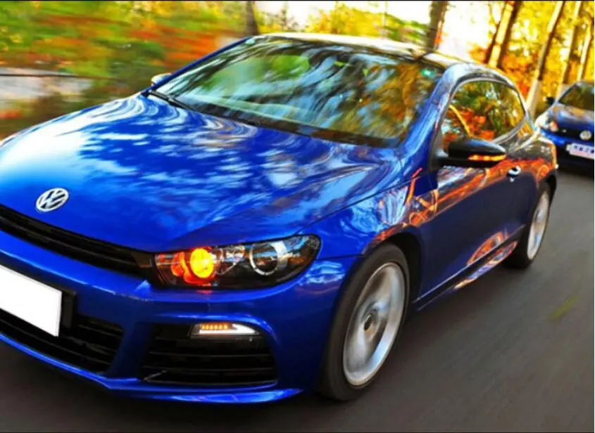 1 компл. Scirocco дневной светодиодный 2009~ год DRL Scirocco дневной свет Фара Scirocco R Белый цвет с желтым поворотом